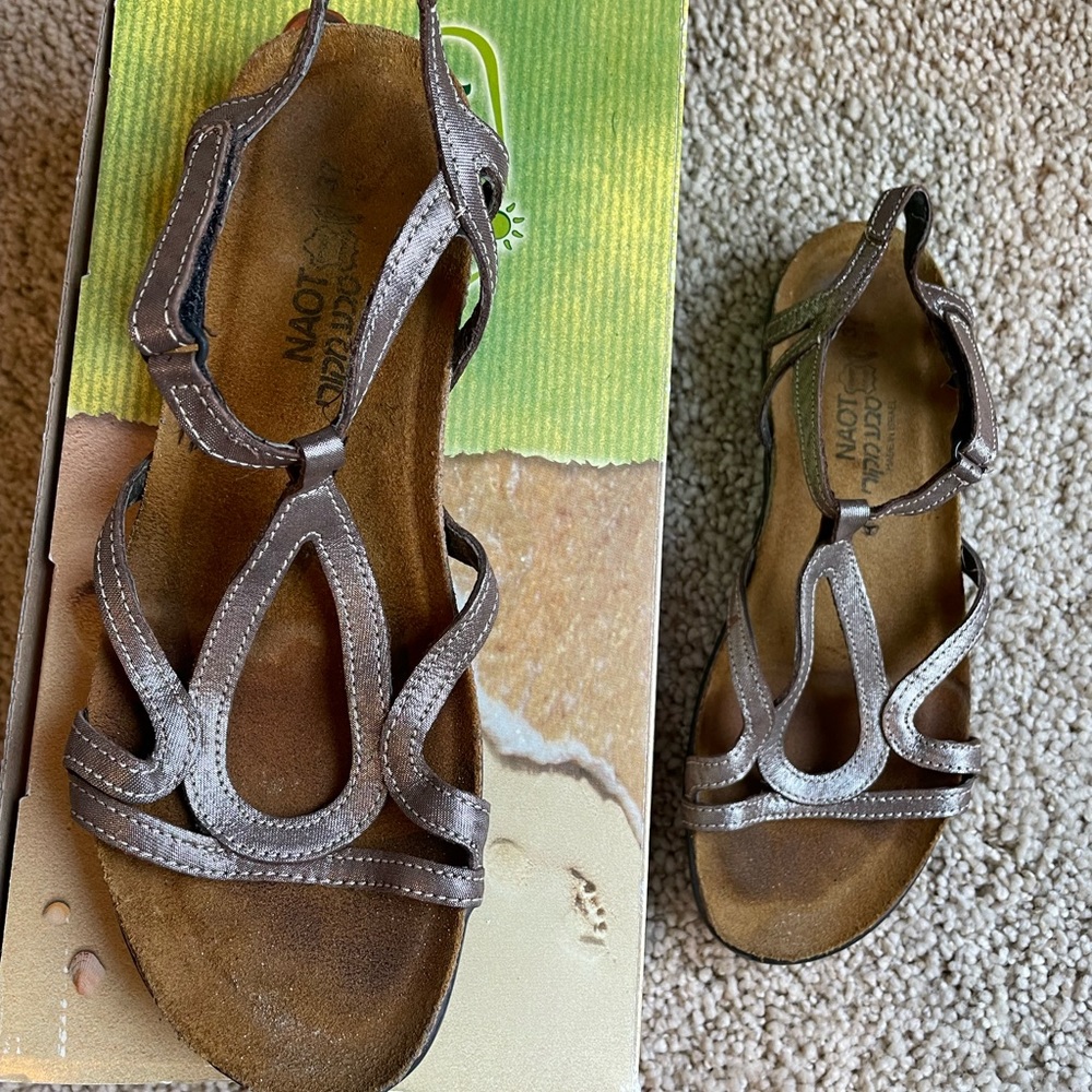 Silver Naot Sandals
